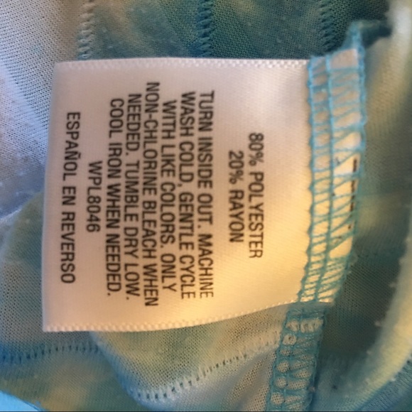 JM Collection blue ruffled t-shirt Size L - Picture 5 of 9